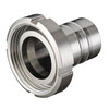 Dairy coupling with hygienic hose shank in AISI 316 with swivel nut AISI304 DIN 11851